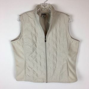 Columbia Vertex Vest Tan Greige Quilted 2 pockets